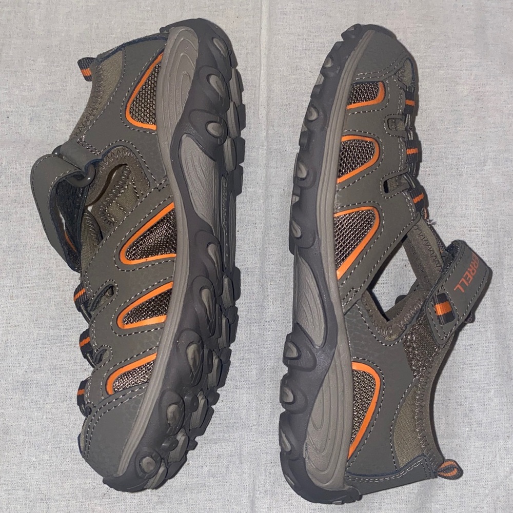 Merrell Kids Hydro H20 Hiker Sandal
- Gunsmike/Orange - Boys Size 2W - Picture 3 of 11